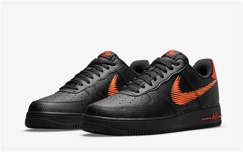 nike air force 1 zwart oranje|nike air force 1 shadow.